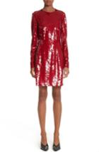 Women's Stella Mccartney Katie Sequin Dress Us / 42 It - Red