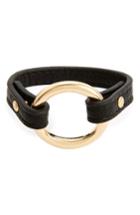 Women's Girly Circle Faux Leather Bracelet