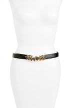 Women's Raina Venice Leather Belt, Size - Black