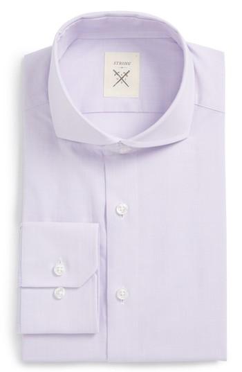 Men's Strong Suit Espirit Trim Fit Solid Dress Shirt .5 R - Purple