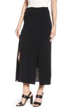 Women's Ming Wang Double Slit Maxi Skirt - Black
