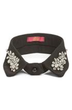 Women's Cara Crystal Embellished Collar, Size - Black
