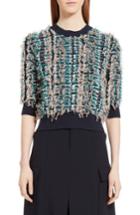 Women's Chloe Fringe Knit Sweater - Blue