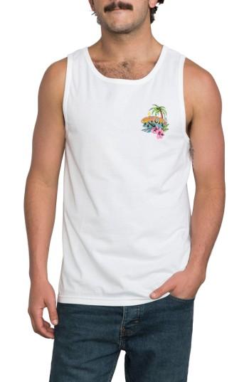 Men's Rvca Hula Girl Graphic T-shirt, Size - White