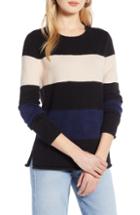 Women's Halogen Crewneck Sweater, Size - Black