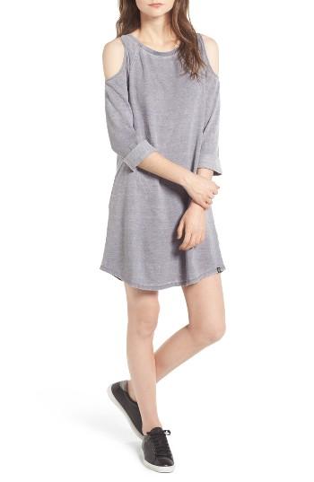 Women's Treasure & Bond Knit Cold Shoulder Dress, Size - Grey