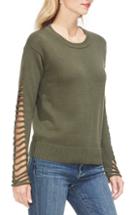 Women's Vince Camuto Cutout Sleeve Sweater - Green