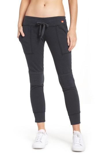 Women's Aviator Nation Moto Sweatpants - Black