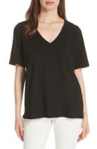 Women's Eileen Fisher V-neck Organic Cotton Tee - Black
