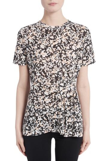 Women's Proenza Schouler Band Detail Print Tissue Jersey Tee - Black