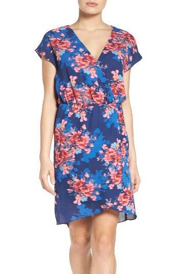 Women's Charles Henry Faux Wrap Dress