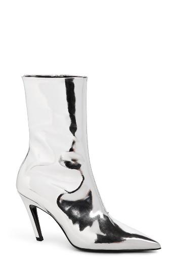 Women's Balenciaga Broken Heel Mid Boot Us / 38eu - Metallic
