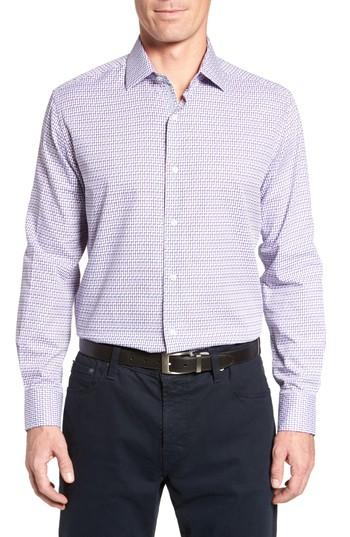 Men's Tailorbyrd Pineville Print Sport Shirt
