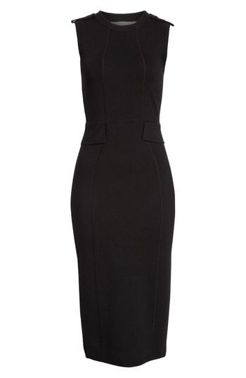 Women's Victoria Beckham Stretch Wool Knit Midi Dress