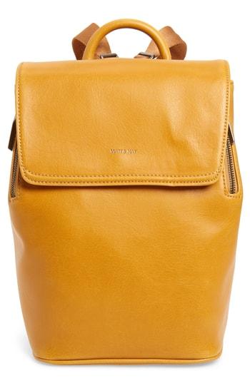 Matt & Nat Mini Fabi Faux Leather Backpack - Grey
