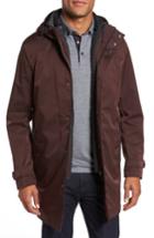 Men's Ted Baker London Longline Raincoat With Zip Out Vest (s) - Red