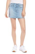 Women's Hudson Jeans Front Yoke Raw Hem Miniskirt