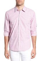 Men's Jeremy Argyle Comfort Fit Grid Sport Shirt - Pink