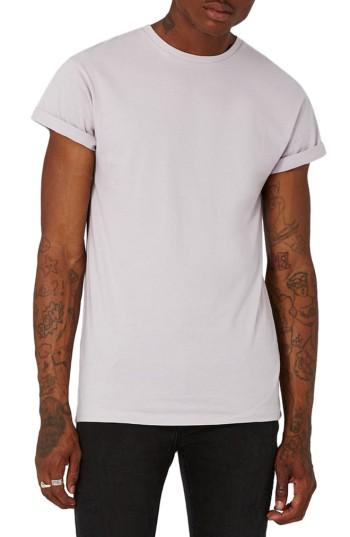 Men's Topman Muscle Fit Roller T-shirt, Size - Purple