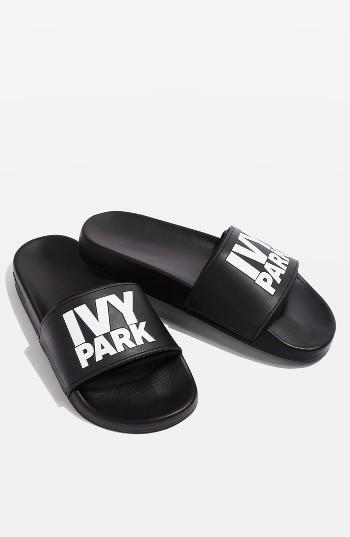 Women's Ivy Park Neoprene Lined Logo Slide Sandal .5us / 36eu - Black