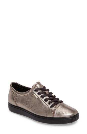 Women's Ecco 'soft 7' Cap Toe Sneaker -9.5us / 40eu - Grey