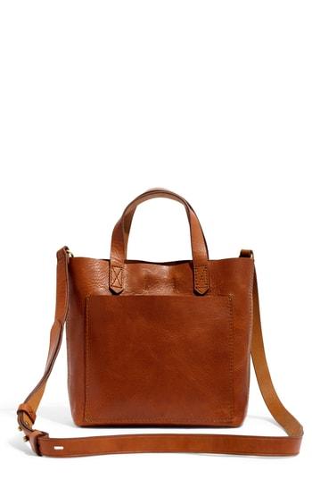 Madewell Small Transport Leather Crossbody - Brown