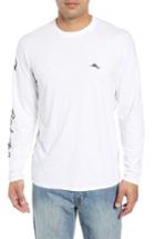 Men's Tommy Bahama Palm Billboard Marlin Lux Long Sleeve T-shirt - White