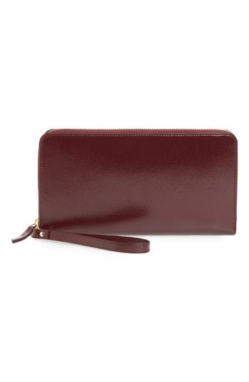 Women's Nordstrom Wanderlust Leather Travel Wallet - Burgundy