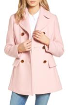 Women's Kate Spade New York Wool Blend Peacoat - Pink