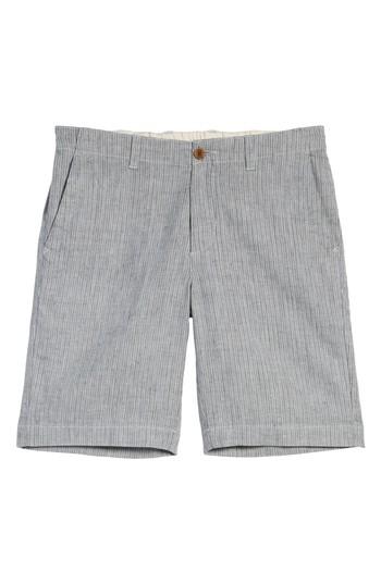 Men's Tommy Bahama Harbor Herringbone Linen Blend Shorts - Black
