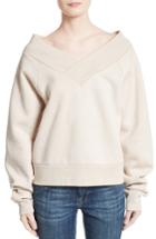Women's Burberry Falacho V-neck Sweatshirt - Beige