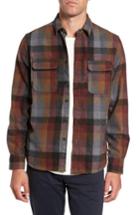 Men's Jeremiah Heath Brushed Flannel Shirt, Size - Burgundy