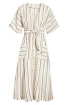 Women's Free People Monday Stripe Linen Blend Midi Dress