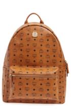 Mcm 'large Stark' Backpack - Brown
