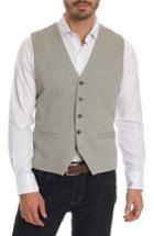 Men's Robert Graham Classic Fit Woven Vest, Size - Grey