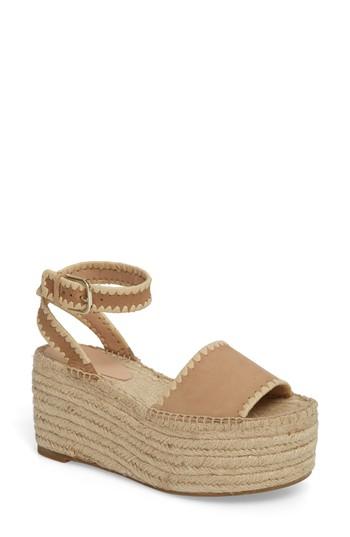 Women's Pour La Victoire Ria Espadrille Platform Sandal .5 M - Beige