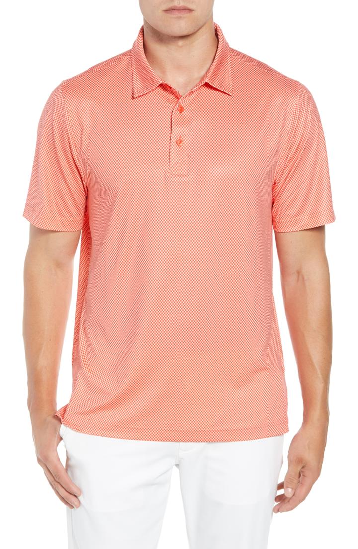 Men's Cutter & Buck Chad Drytec Microprint Polo, Size - Blue