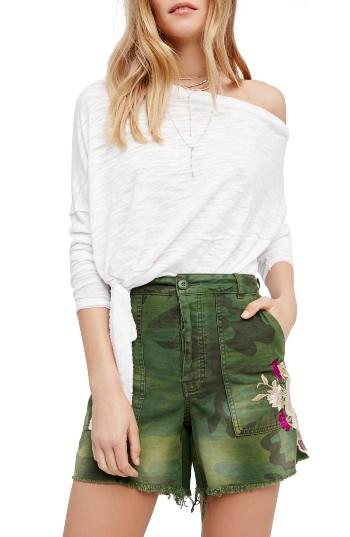 Women's Free People Love Lane Off The Shoulder Tee - White