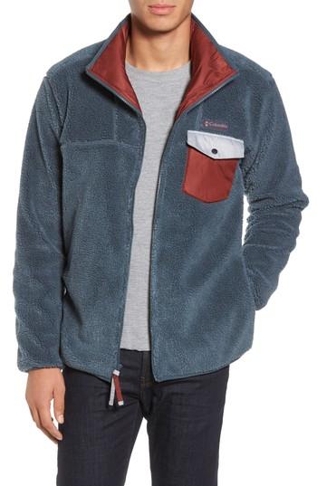 Men's Columbia Mount Tabor Pocketed Fleece Jacket, Size - Blue
