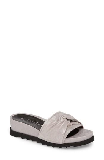 Women's Hispanitas Bennett Slide Sandal .5us / 36eu - Metallic