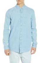 Men's Obey Keble Chambray Shirt - Blue
