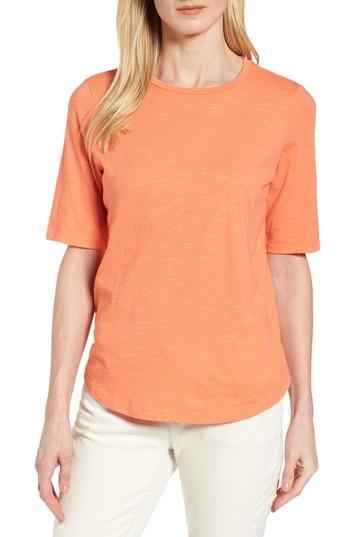 Women's Eileen Fisher Crewneck Tee - Orange