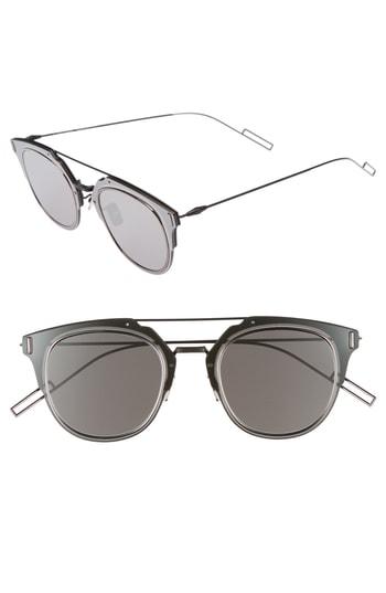Men's Dior 'composit 1.0s' 62mm Metal Shield Sunglasses - Oxford Black