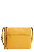 Kate Spade New York 'cobble Hill - Gabriele' Pebbled Leather Crossbody Bag - Yellow