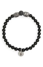 Men's Eleventy Onyx Bead Bracelet