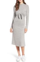 Women's Everly Tie Front Knit Dress - Grey