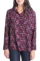 Women's Kut From The Kloth Ula Button Down, Size Small - Burgundy