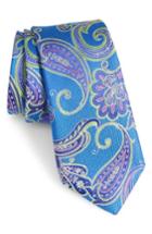 Men's Nordstrom Men's Shop Bennett Paisley Silk Tie, Size - Blue