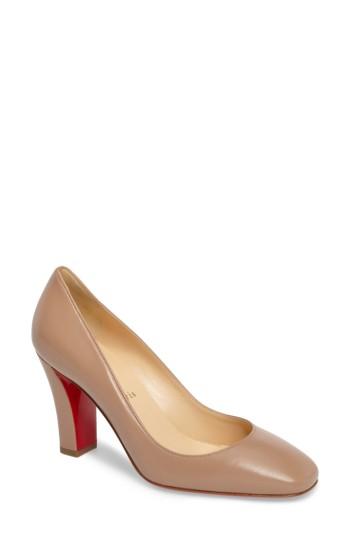 Women's Christian Louboutin Viva Pump .5us / 36.5eu - Beige