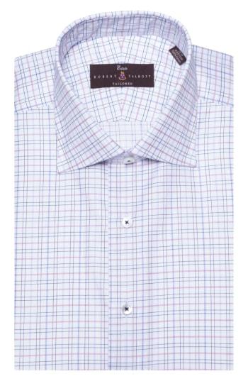 Men's Robert Talbott Tailored Fit Plaid Dress Shirt .5 - Pink
